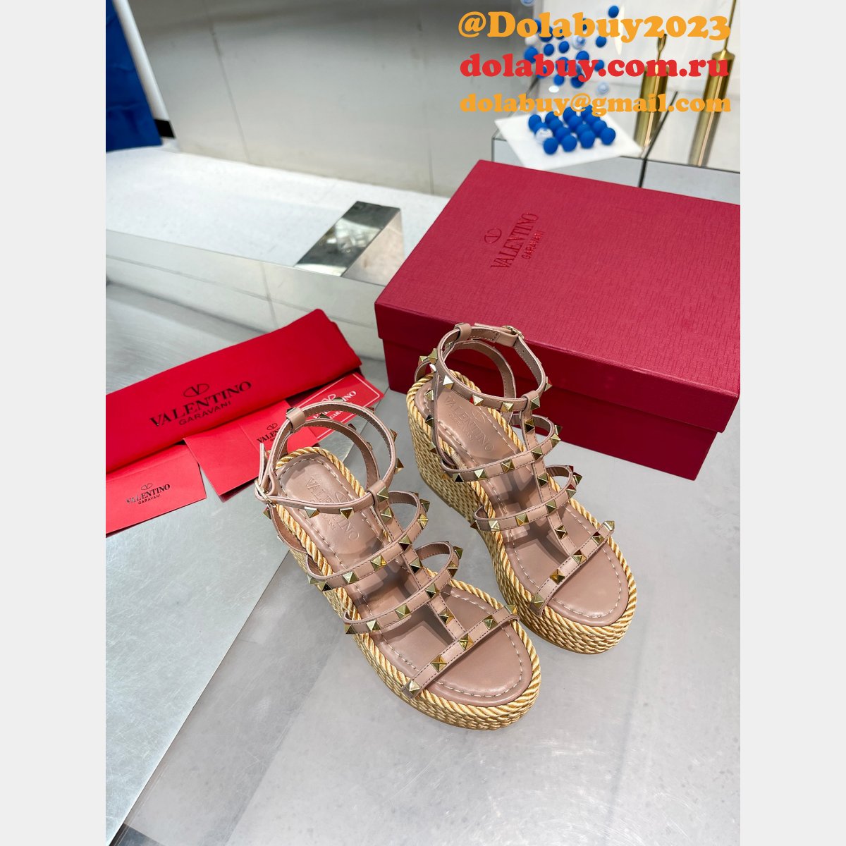 Wholesale 7 Star VALENTINO REPLICA High Quality SANDALS SHOES