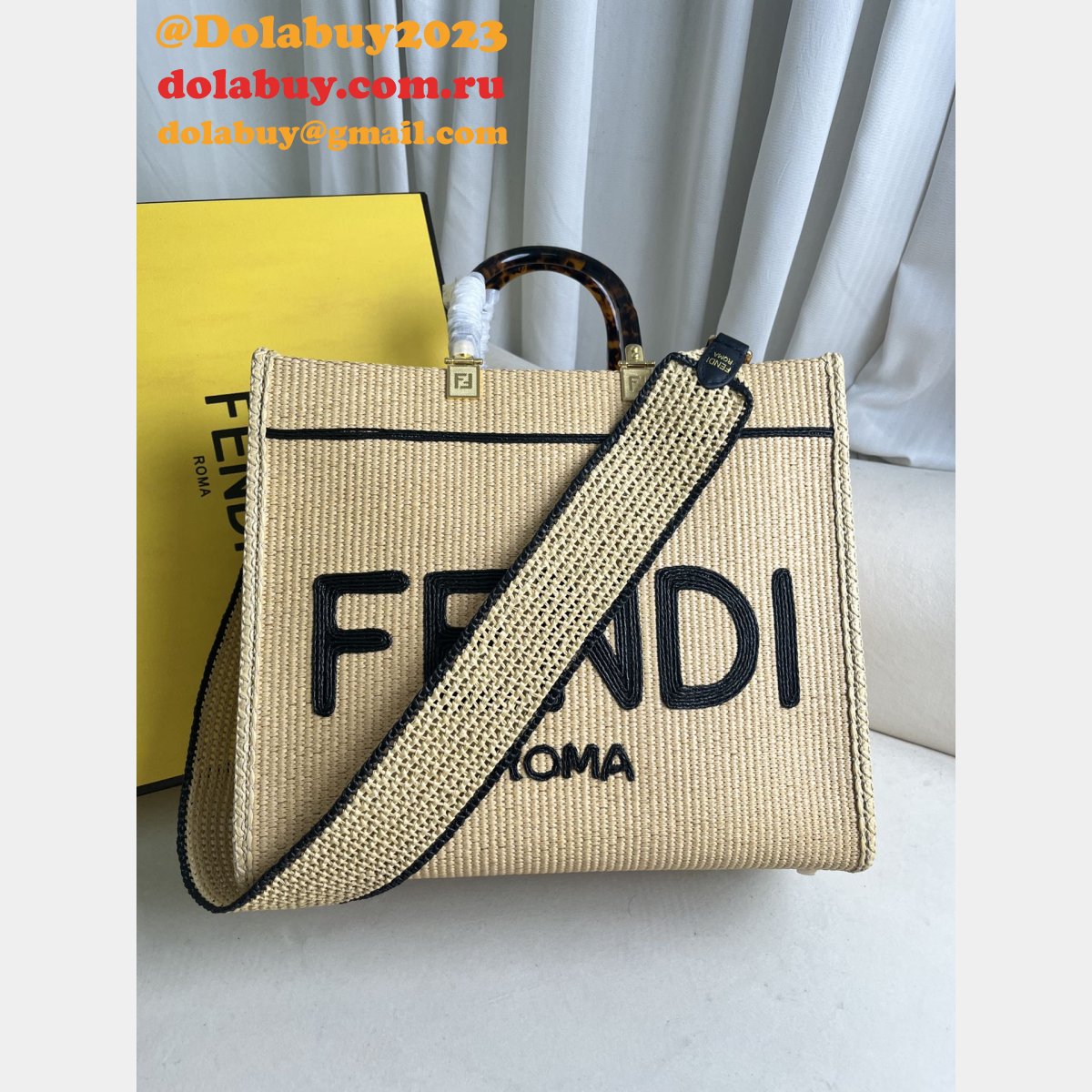 Top Quality Fendi Summer Raffia Shopping Bag Wholesale