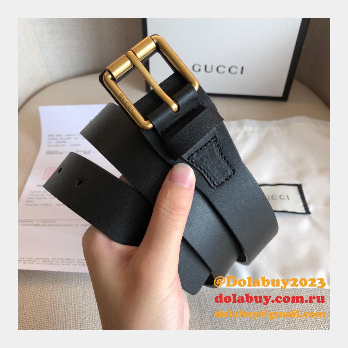 uk G*u*i 30mm replica belt black