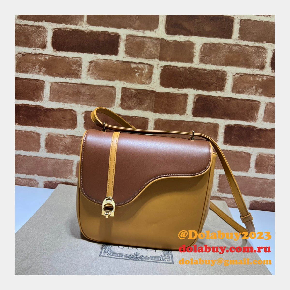 perfect G*u*i fake 740988 equestrian inspired shoulder bag