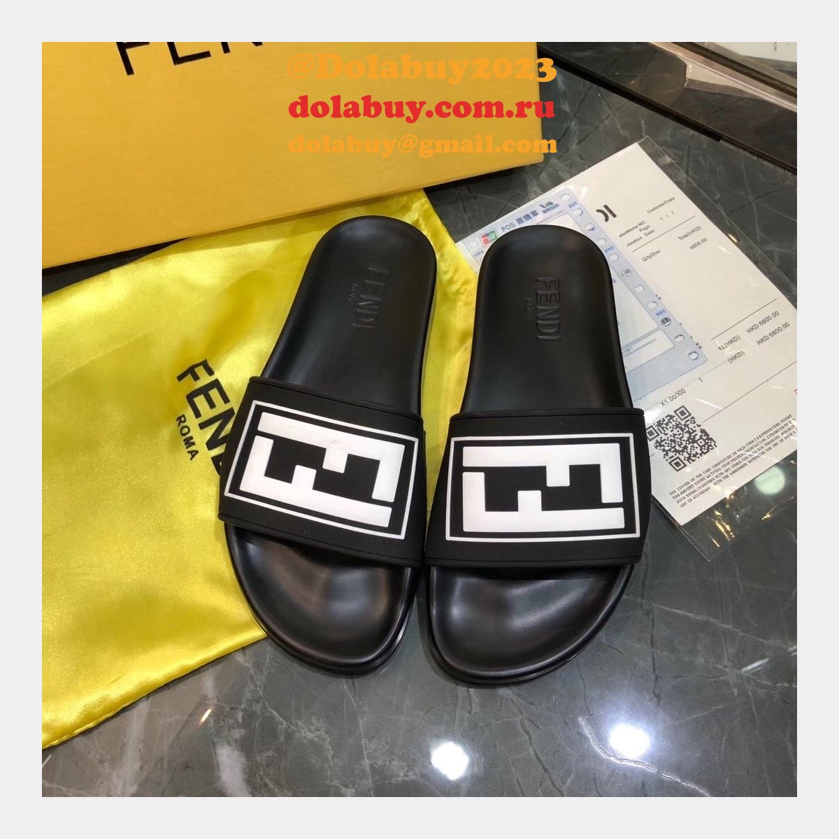 Fashion Fendi casual Slippers