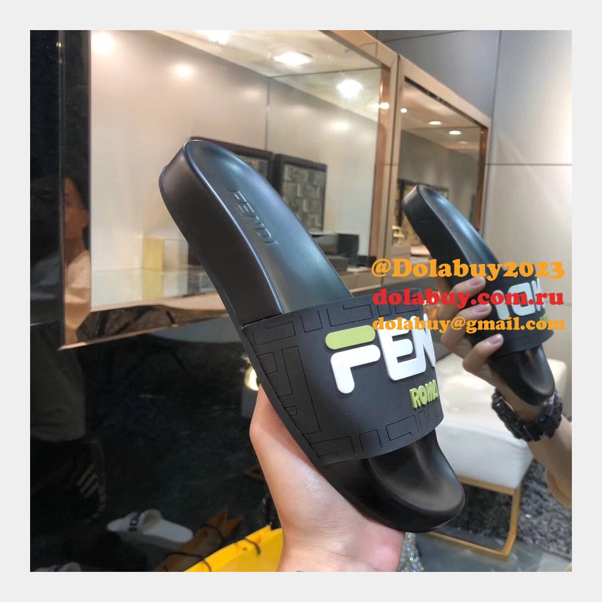 Fashion Fendi casual Slippers