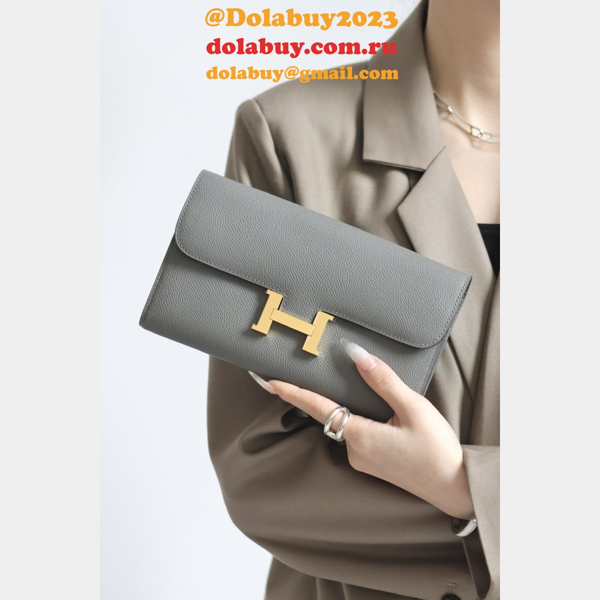 7 Star hermes constance to go clutch bag