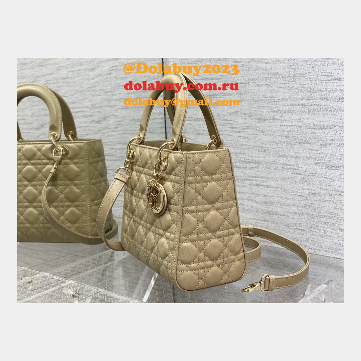 Wholesale DIOR lady 17/20/24CM calf togo leather bag