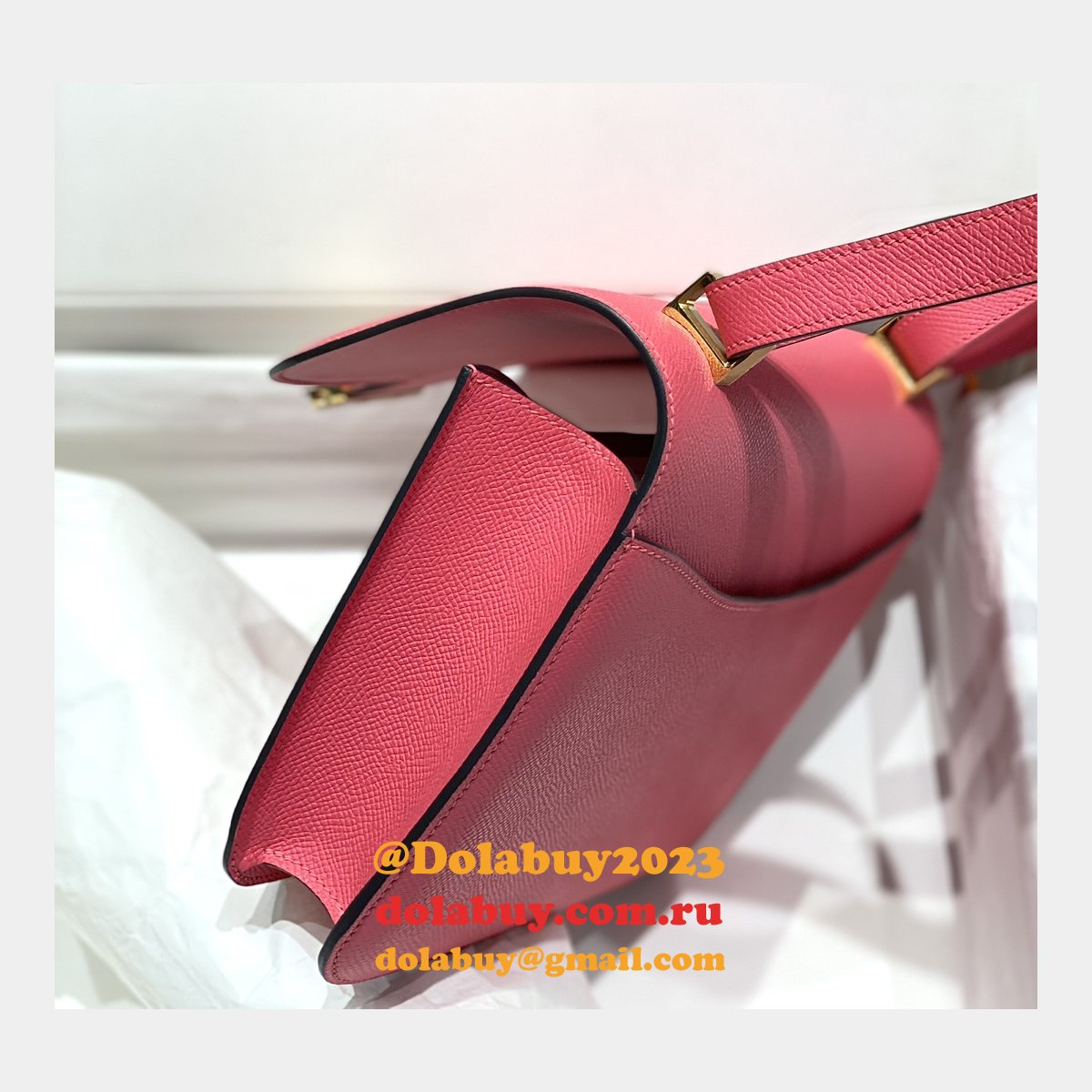 News Best Replica Hermes Mirror Single Compartment 23CM Epsom Bags