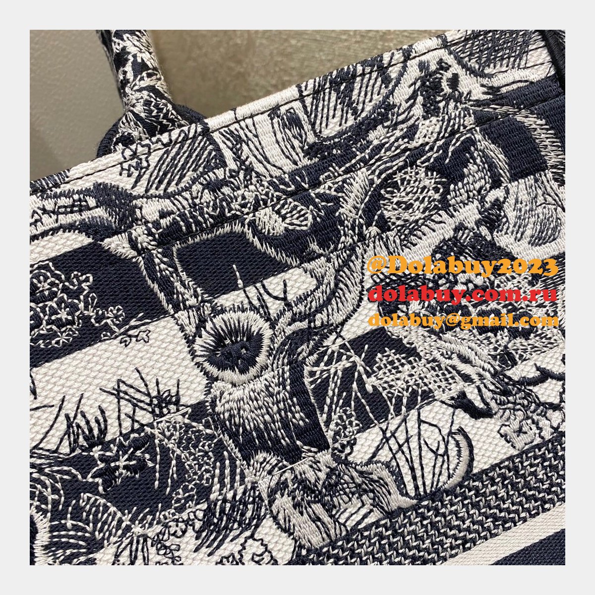 High Quality Dior Book Tote Replica CD Book Tote Bag