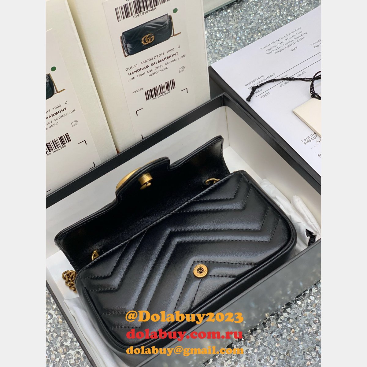 G*u*i wholesale gg marmont mini chain shoulder 476433 bag