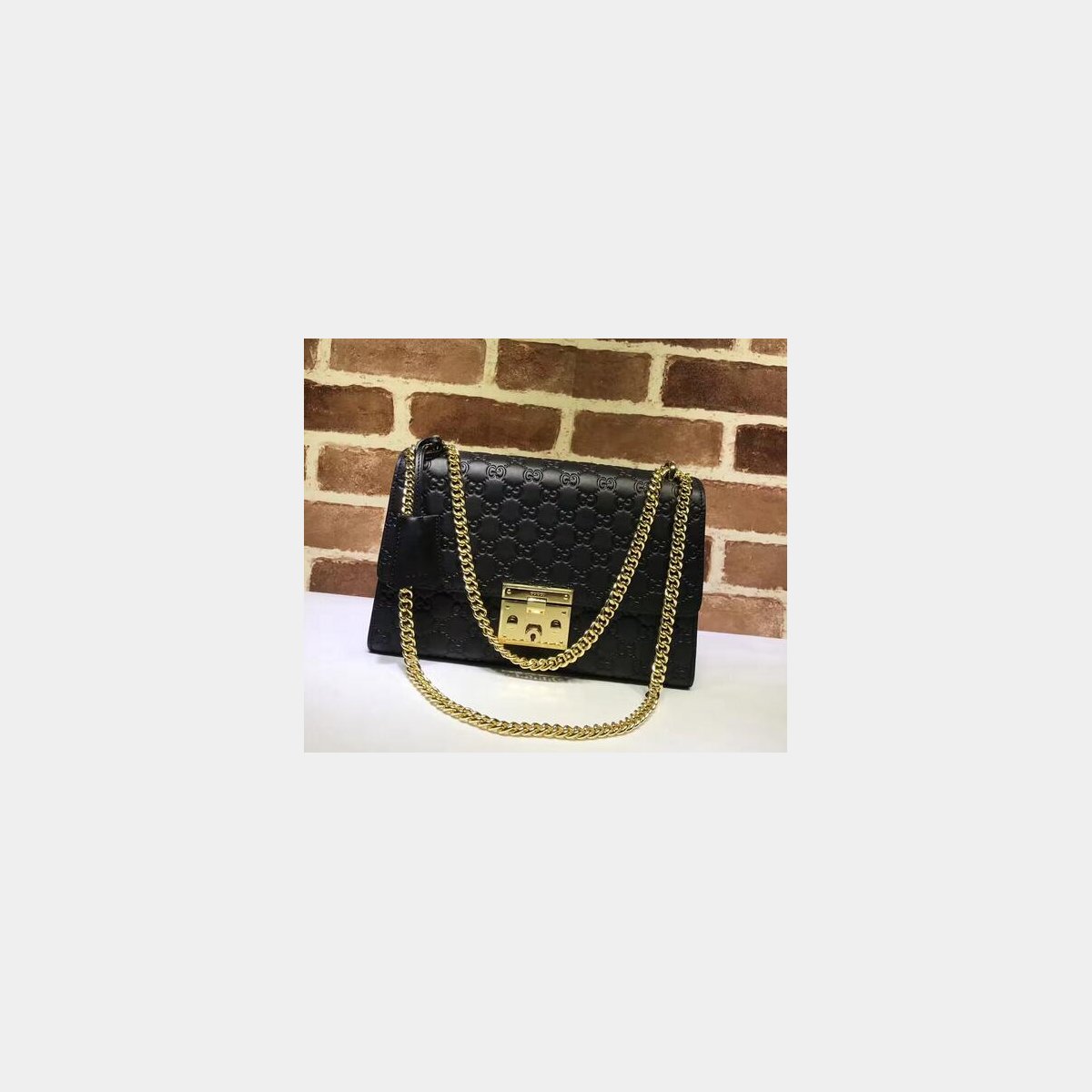 Replica 7 Star Gucci Padlock medium GG shoulder 409486 bag