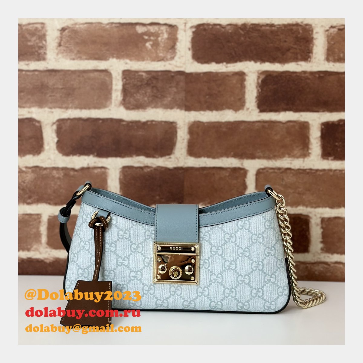 Padlock Fashion Gucci Duplicate Shoulder 811705 Bag