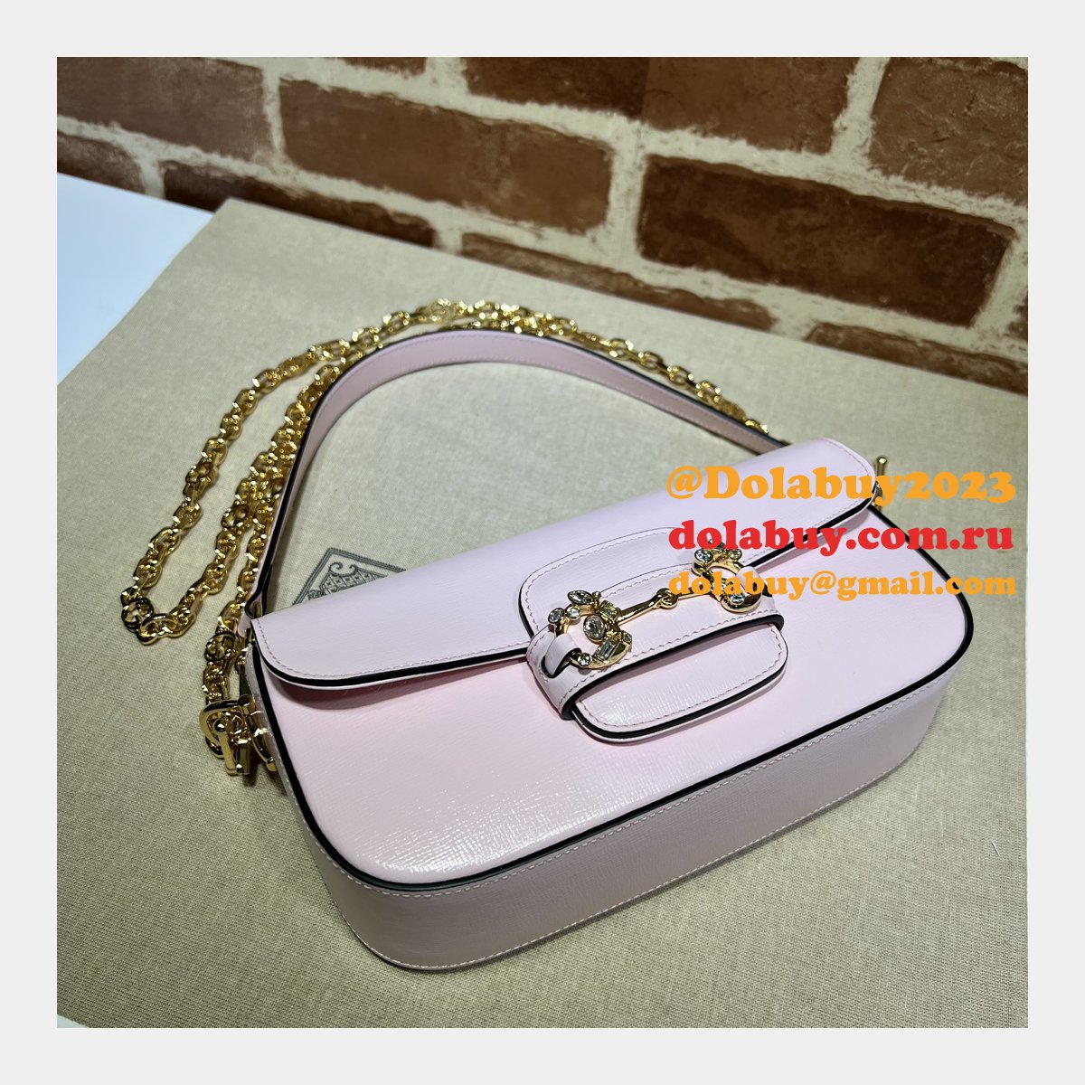Replica Gucci Horsebit 1955 Shoulder Chain 735178 Designer Bag