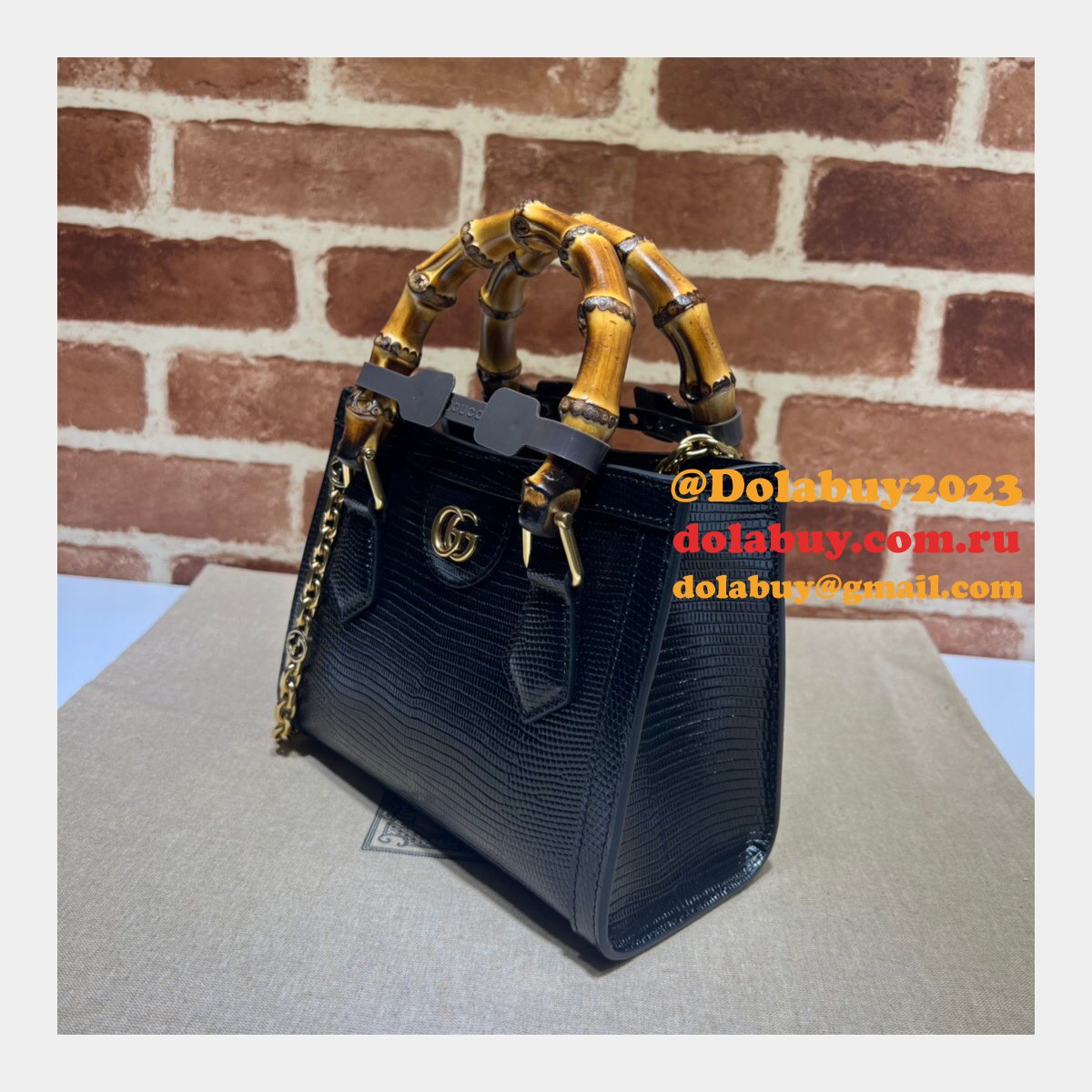 AAA Quality Replica Gucci Diana lizard 675800 bag
