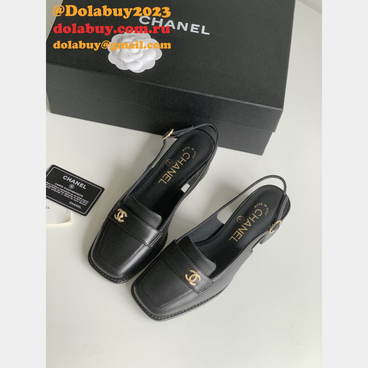 Designer Giada Slingback Loafer Pump Fake Shoes