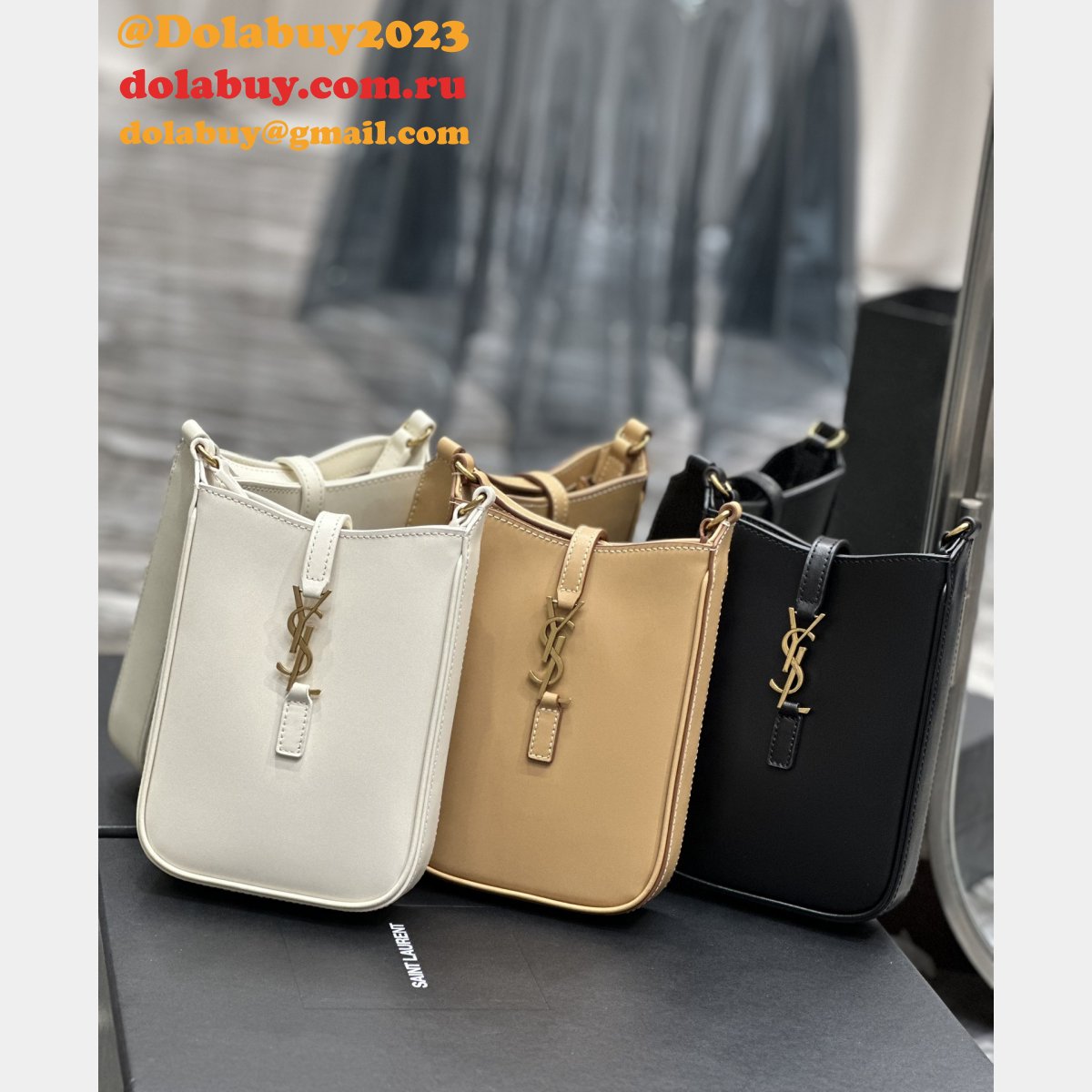 Le 5 A 7 Vertical Saint Laurent Knockoff Fashion 735214 Bag