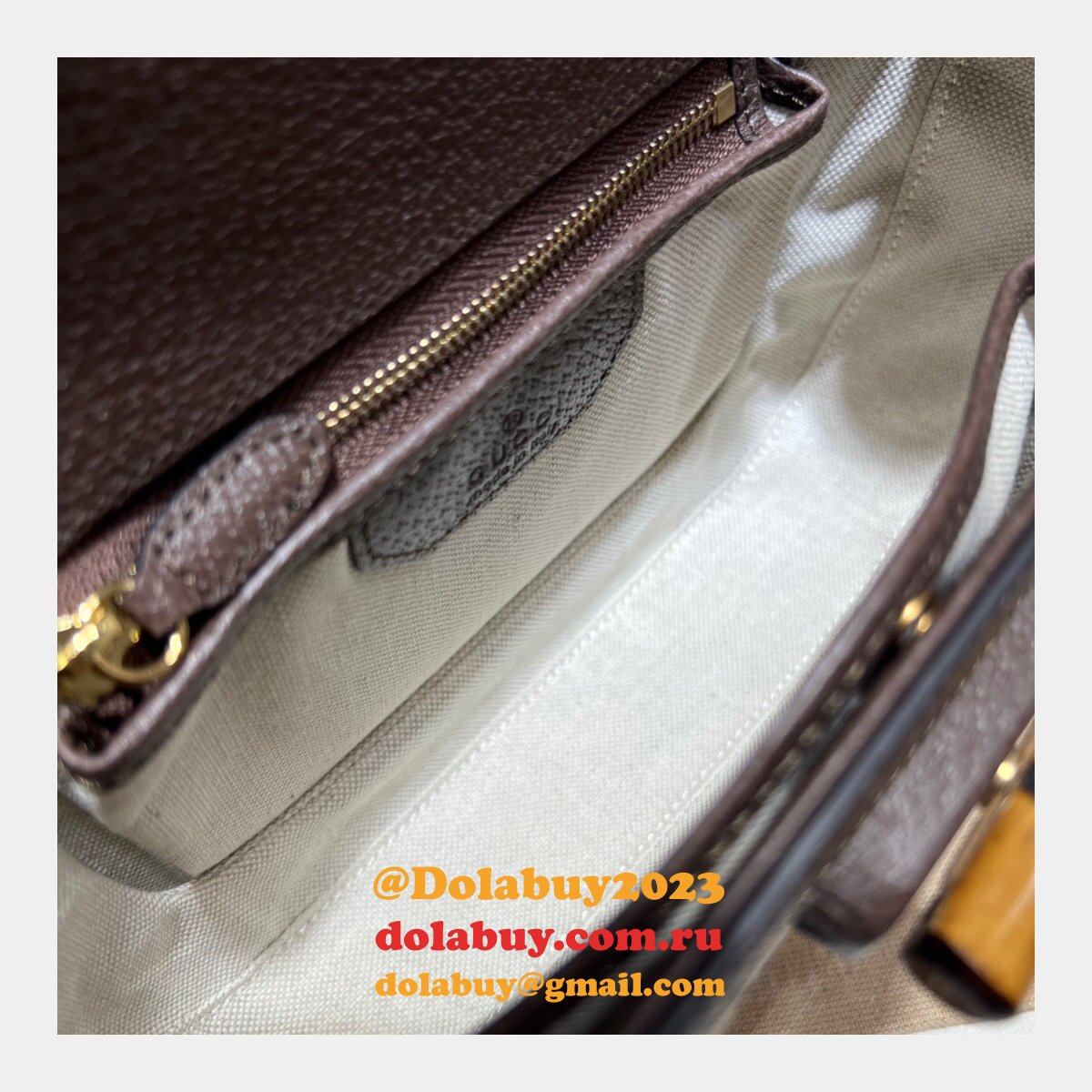 Buy Gucci Knockoffs Small 675797 jumbo GG bag with bamboo