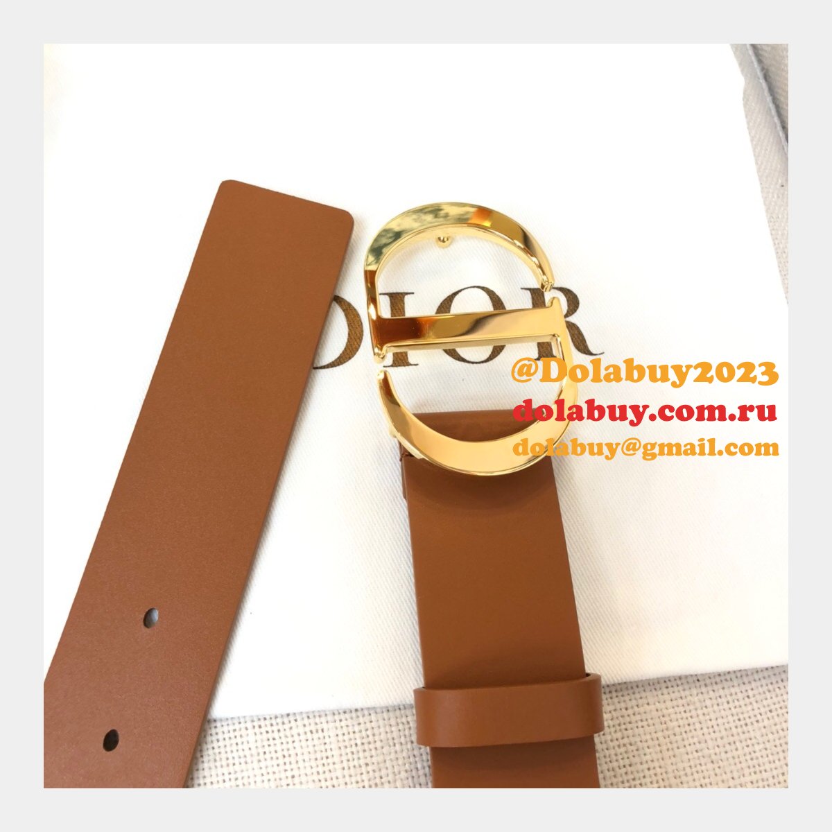 UK Top Quality Christian Dior 3.5CM Multi-color Belts