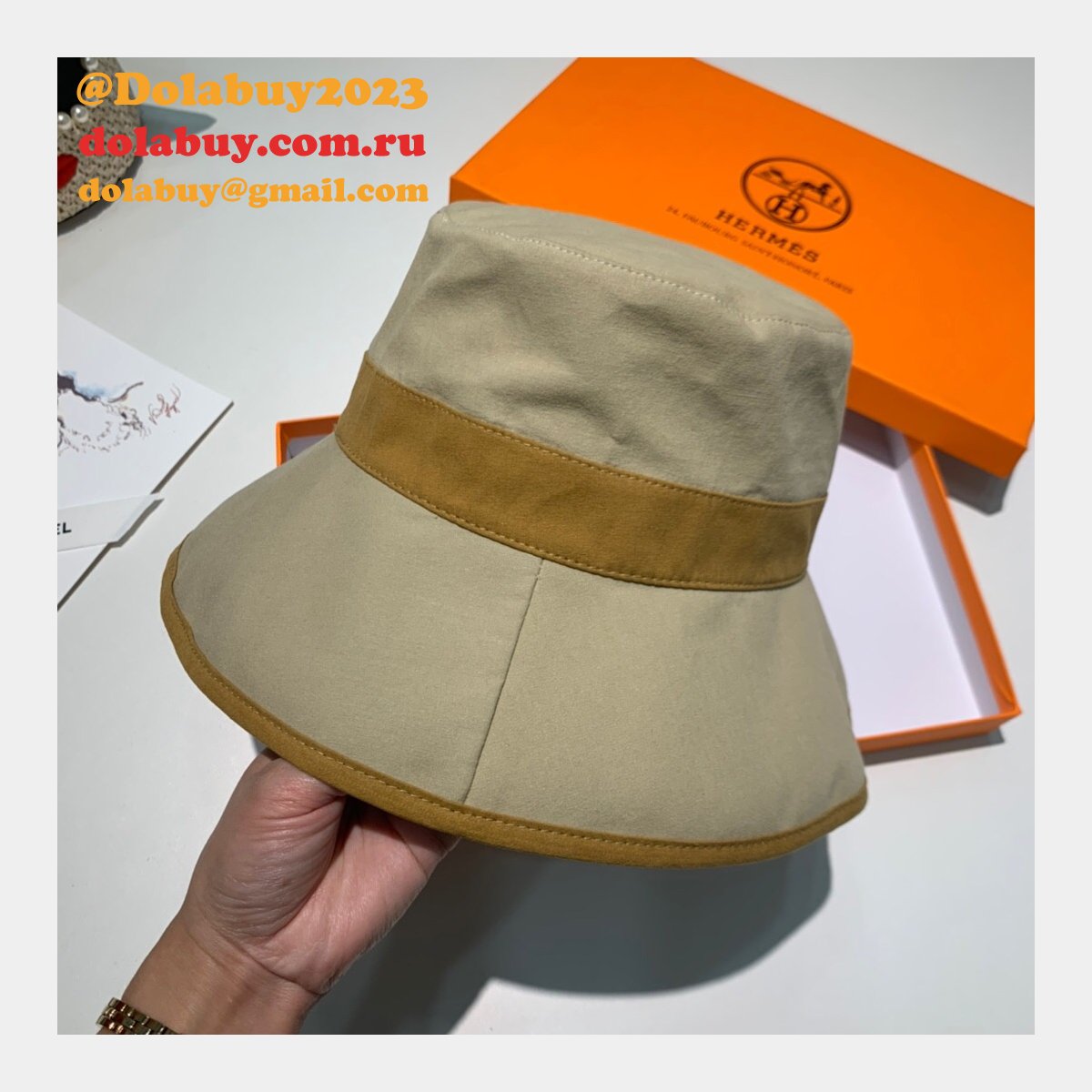 Hermes Top Quality H deduction Fishermans hat