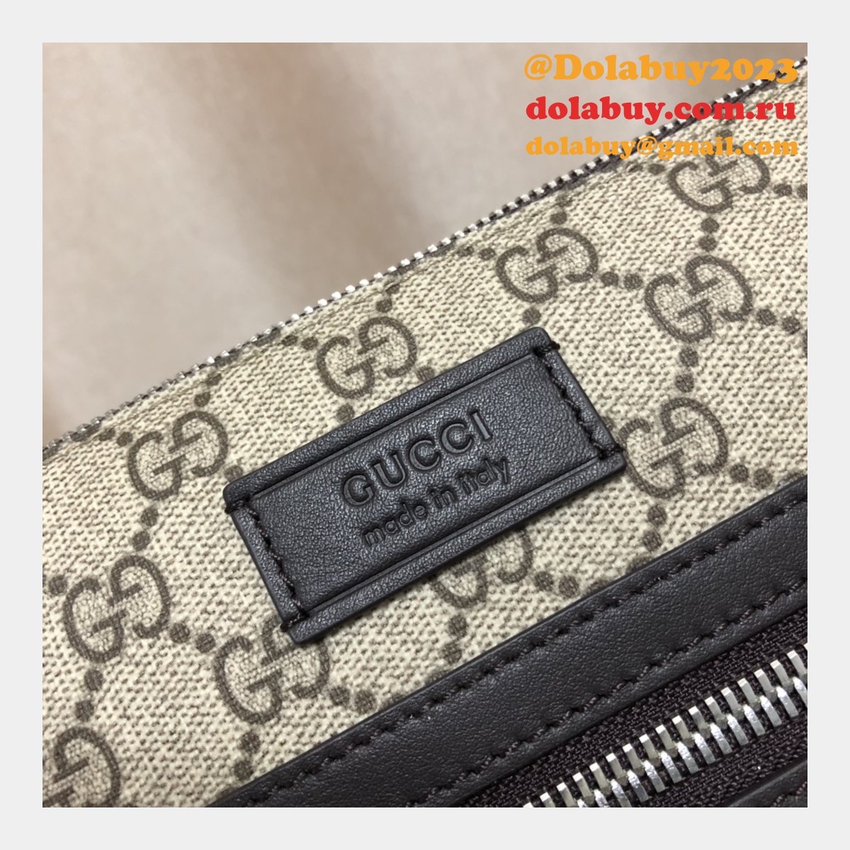 replica G*u*i 7 star gg supreme gray small messenger 523599 bag