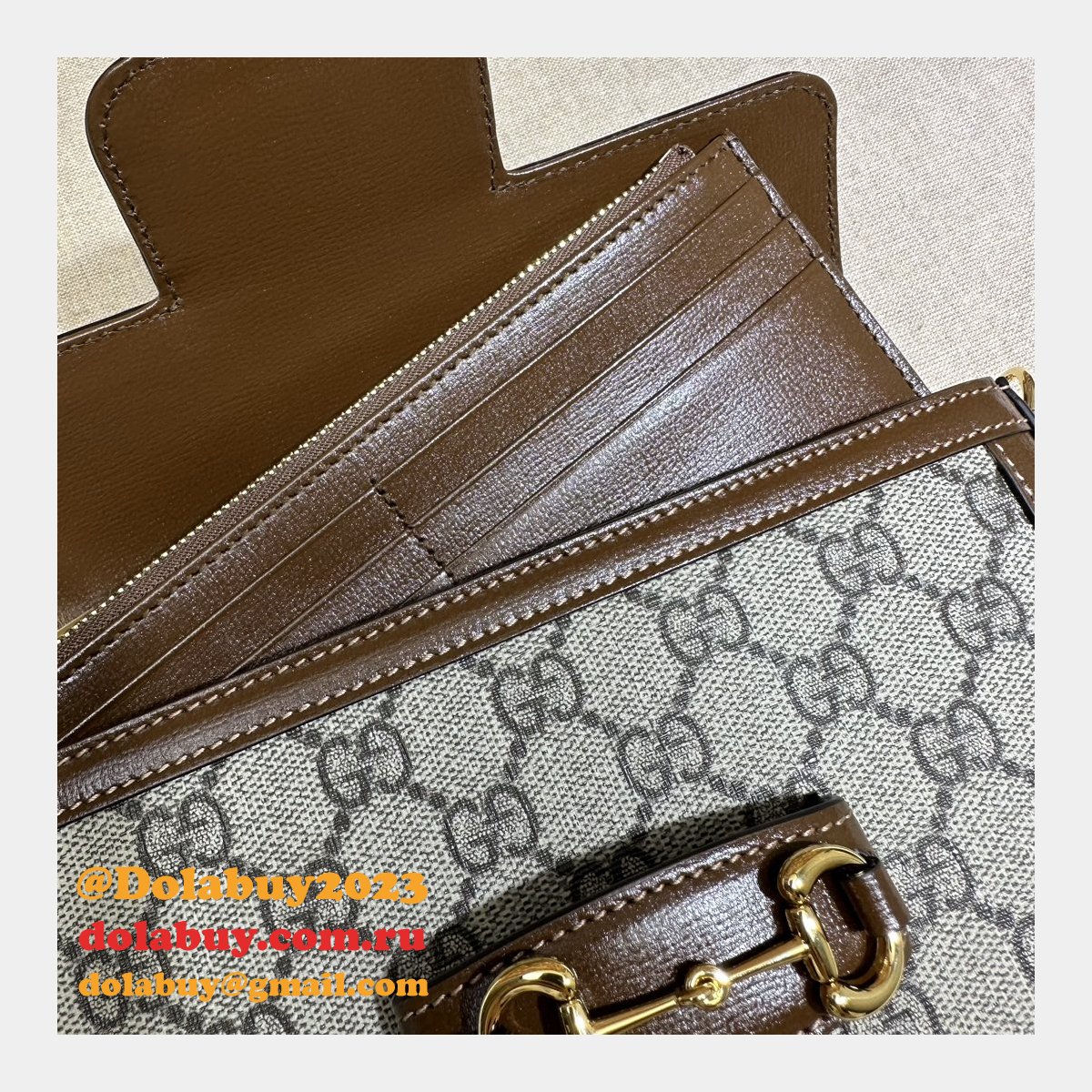 Horsebit 1955 Top Quality Gucci AAA+ 752002 Replica Bag