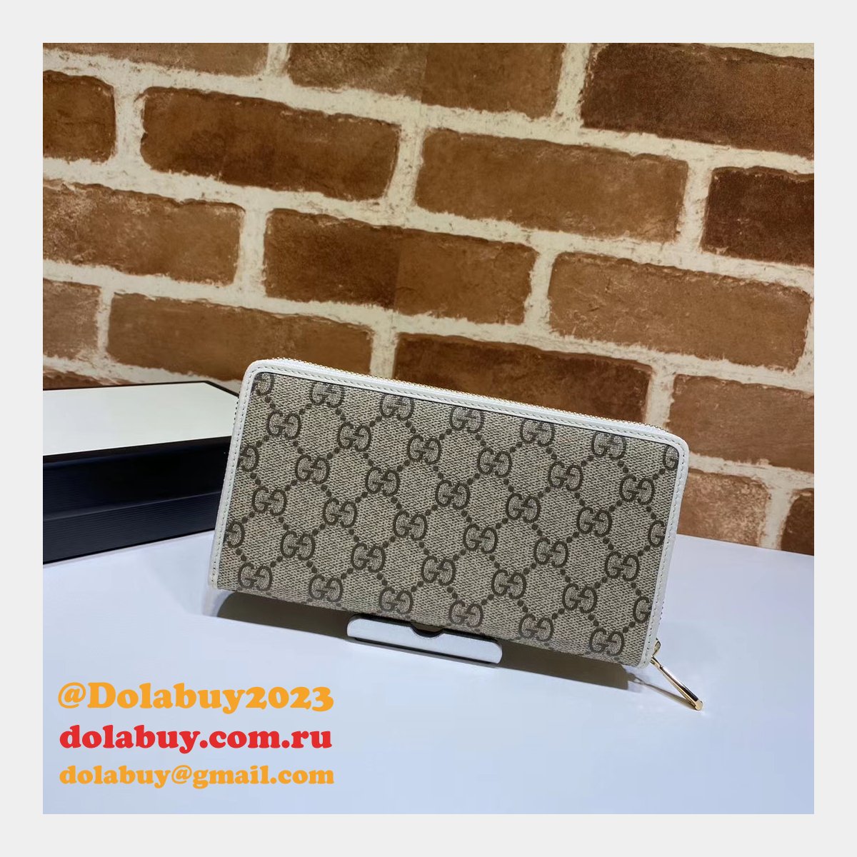 best G*u*i replica 621889 1955 horsebit zip around wallet