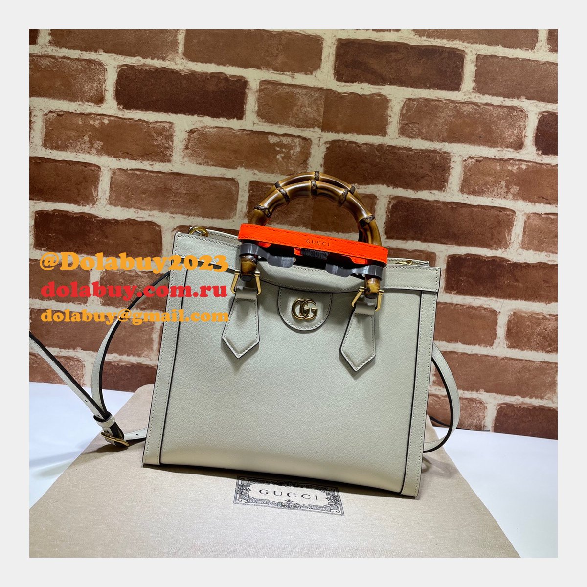 AAA Replica Designer Gucci 660195 Diana small tote leather Handbags