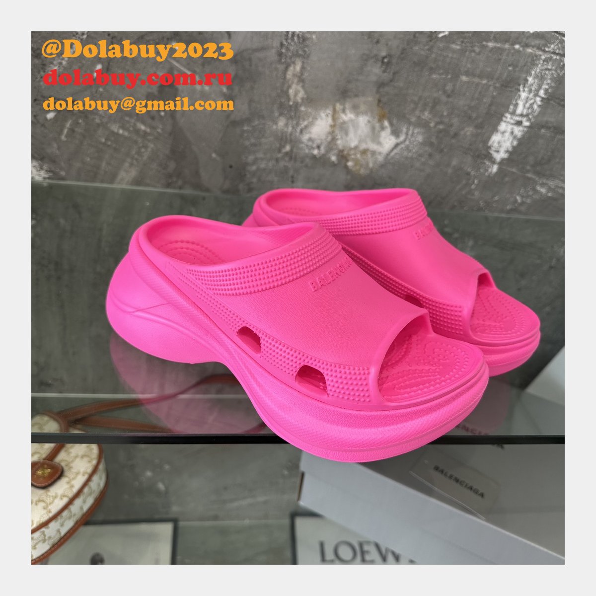 UA quality Balenciaga Slippers Perfect shoes