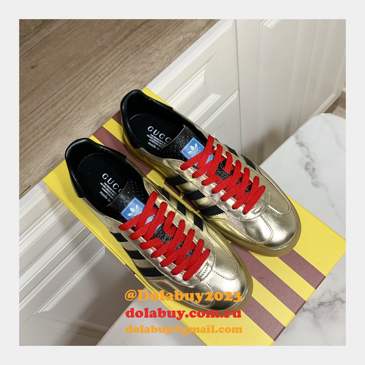 duplicate G*u*i x adidas shamrock joint skate men/women shoes