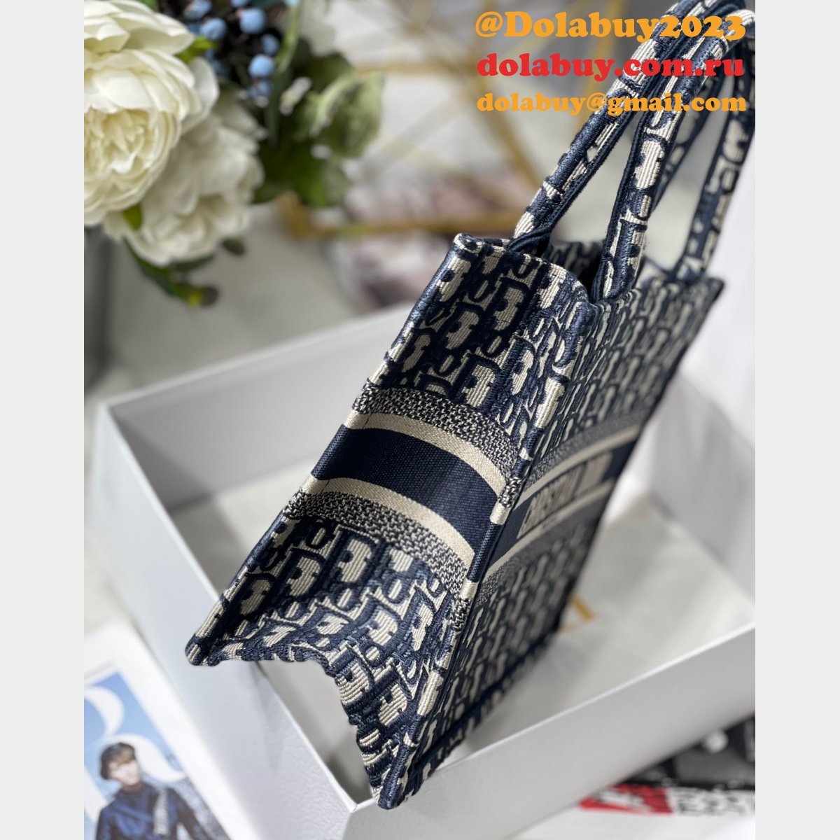 Dior Replica CD Book 26.5 Tote Christian Replica Dior Handbags