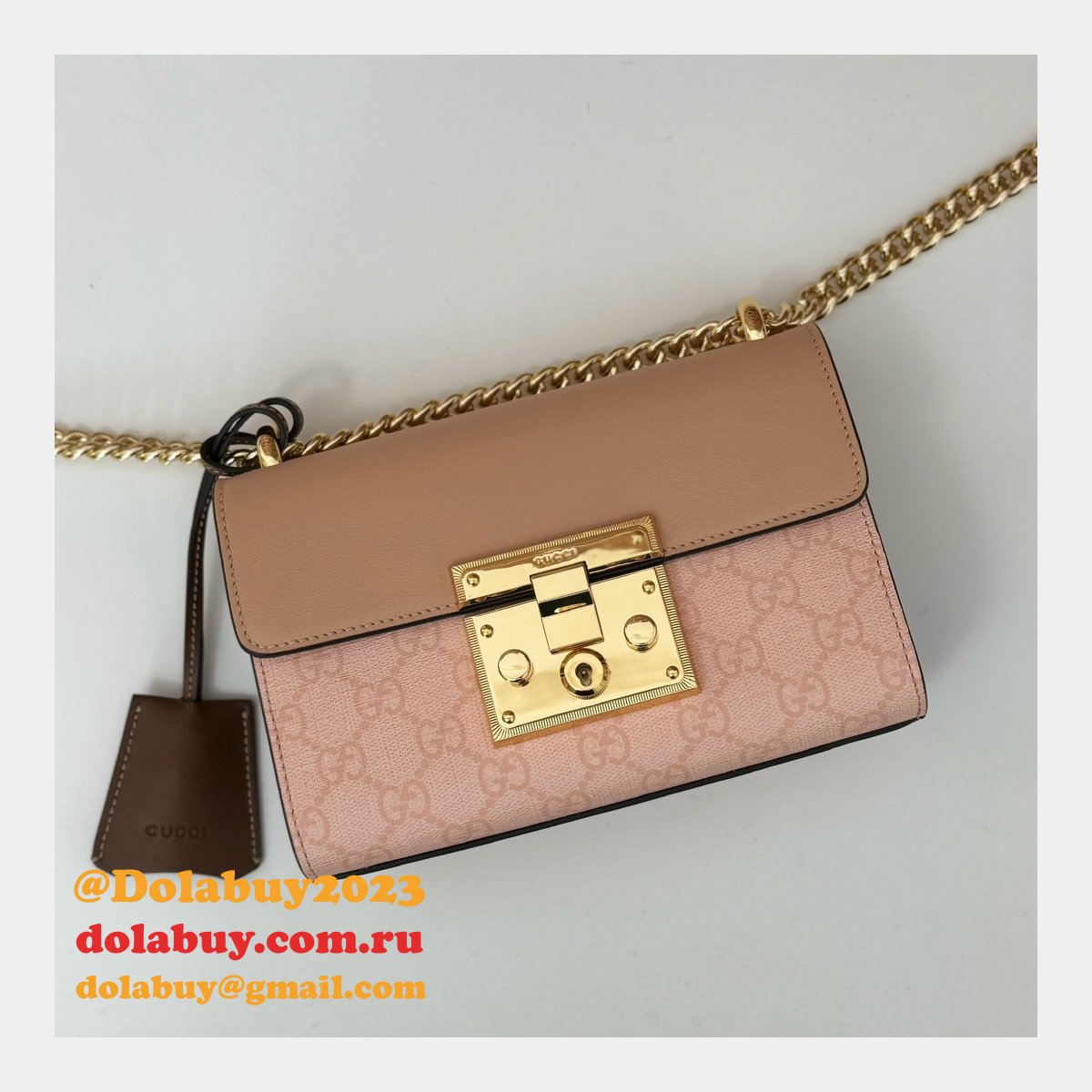 Luxury Padlock Gucci Copy GG Shoulder 409487 Bag