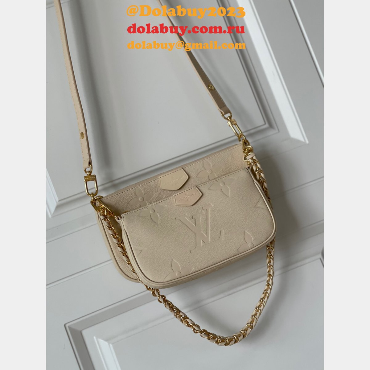 Louis Vuitton UK M57631 Cream Pochette Accessories Monogram