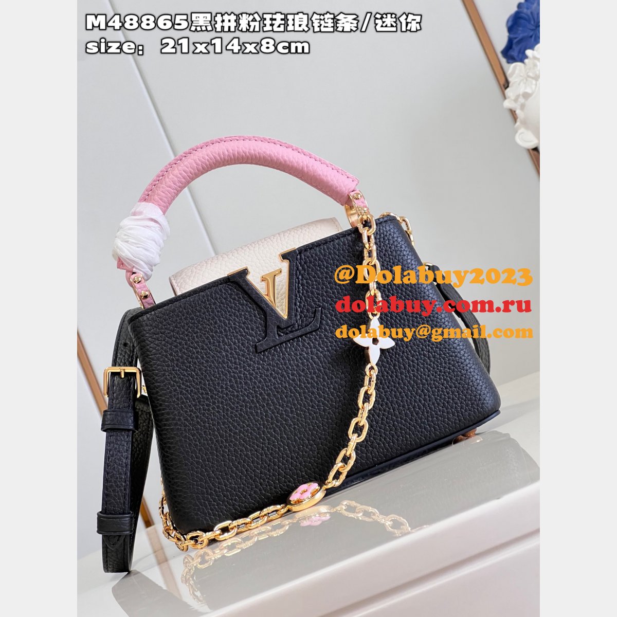 Perfect Designer Inspired Bag M48865 Louis Vuitton Capucines Fake Bag