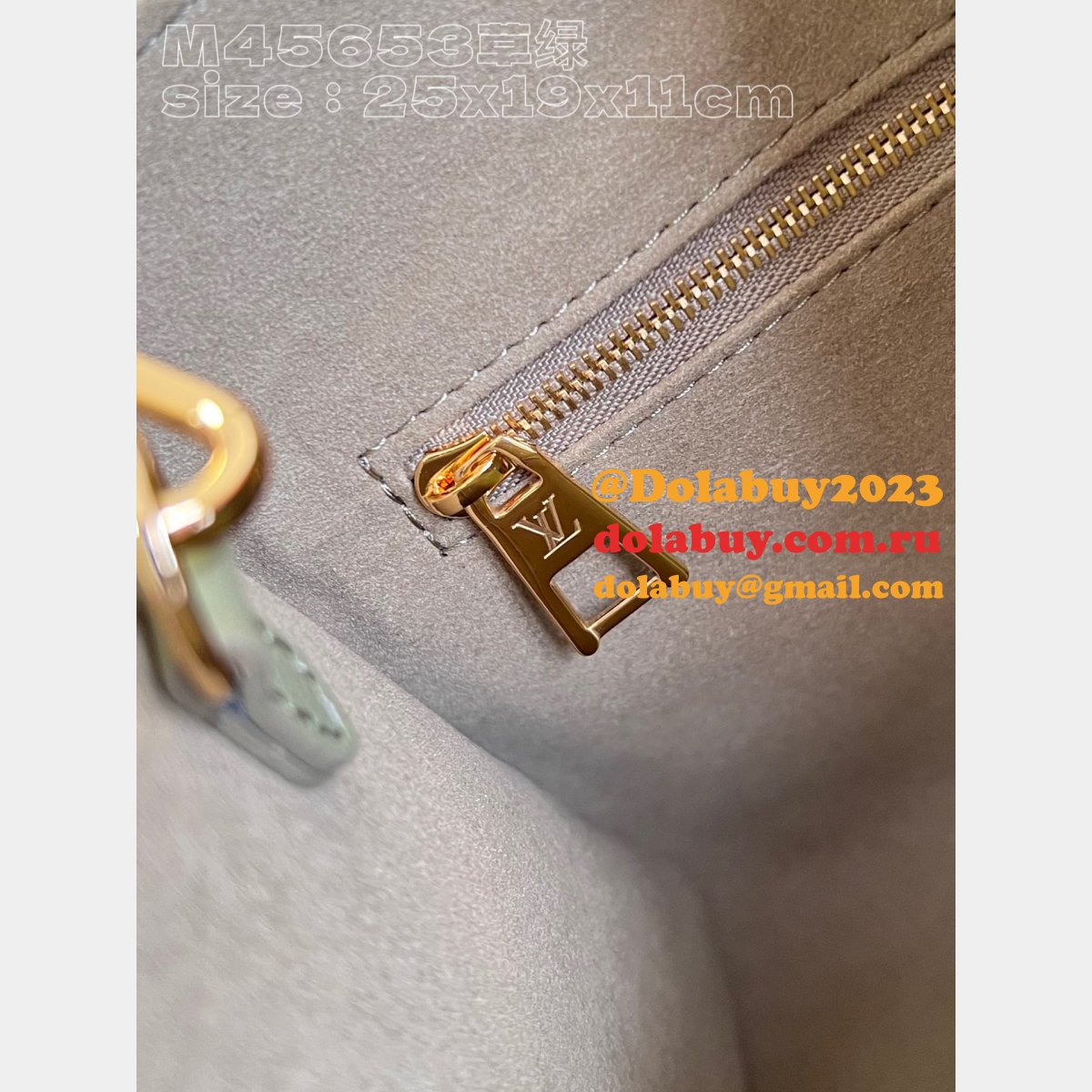 Onthego Louis Vuitton M46647 Fake Bag Empreinte Leather