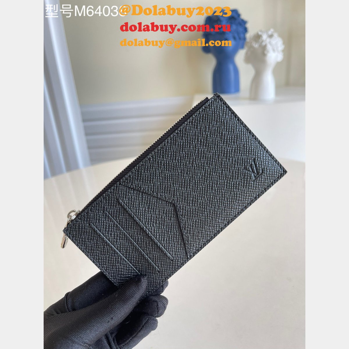 China Replica Louis Vuitton M64038 Coin Card Holder Damier Graphite Canvas