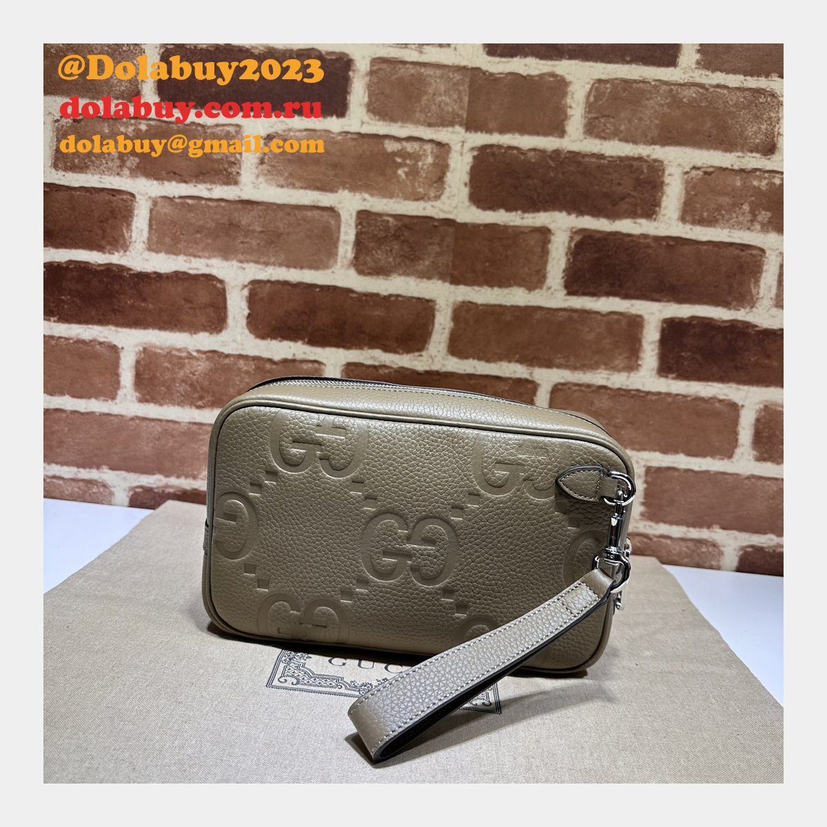 Pouches Mens 760244 Gucci Replica Ophidia GG Pouch Luxury Bag
