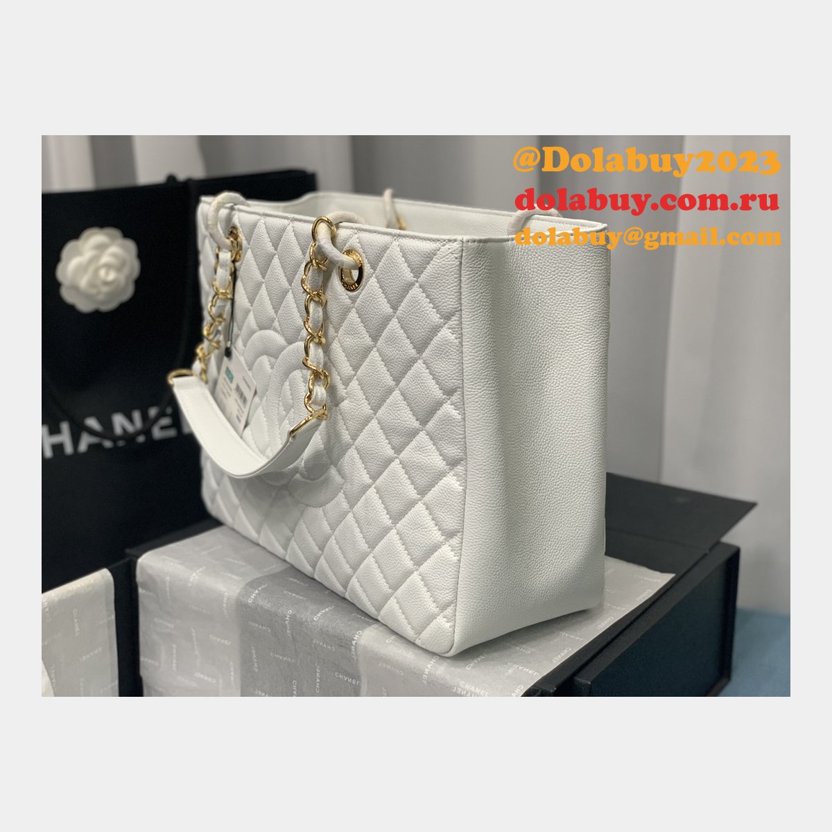 Best classic CC 50995 shopping bag CAVIAR leather