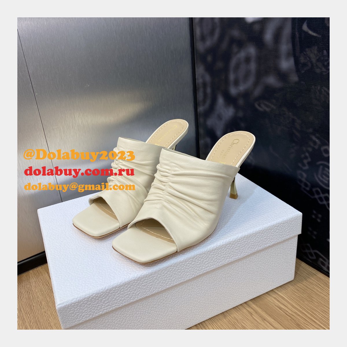 Knockoff Top Quality Dior D-Fame slippers