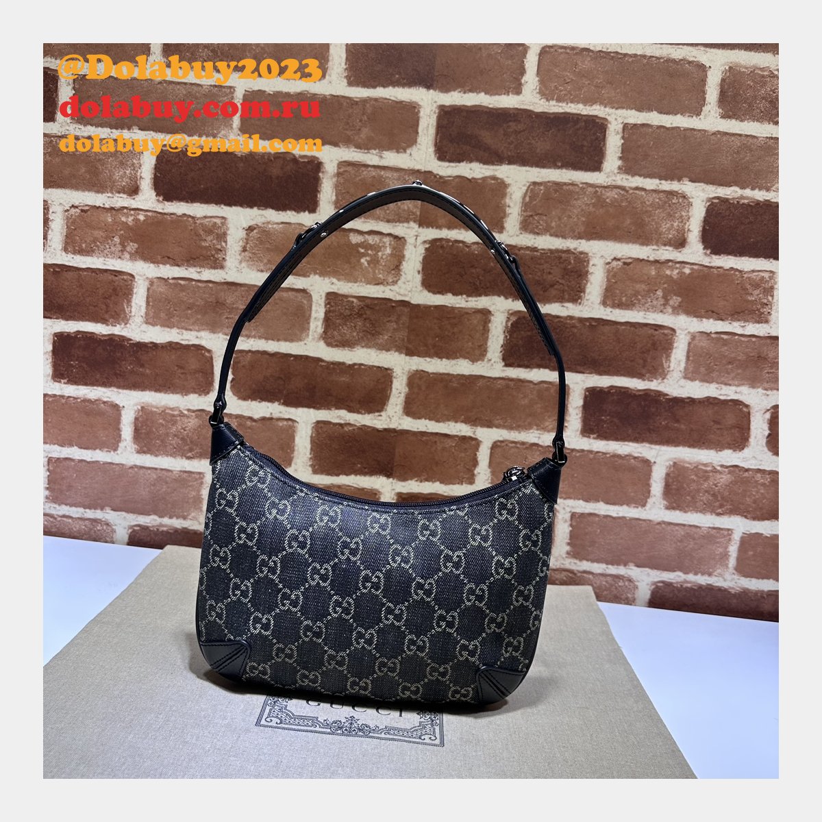 high quality horsebit G*u*i duplicate 774719 black bags