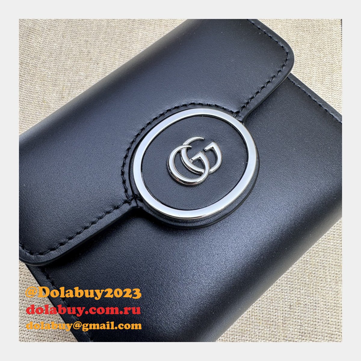 Perfect Petite GG Compact Wallet 760197 Gucci Replica 7 Star Bag