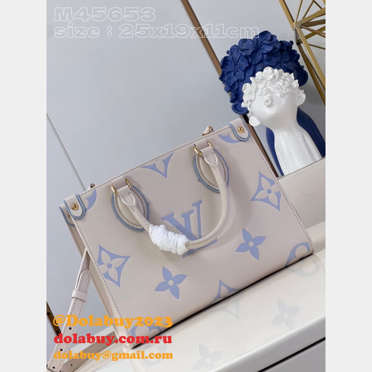 Onthego Designer Monogram Empreinte M45653 Louis Vuitton Replica Bag