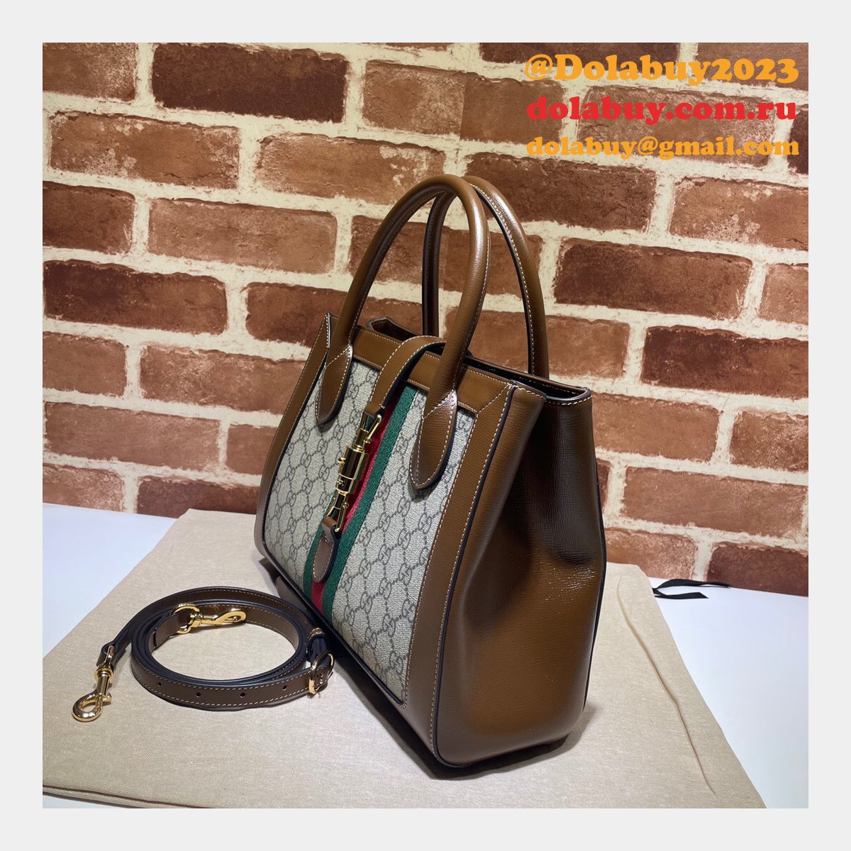 High Quality Replica Gucci 649016 Jackie 1961 Medium Tote Leather Bag