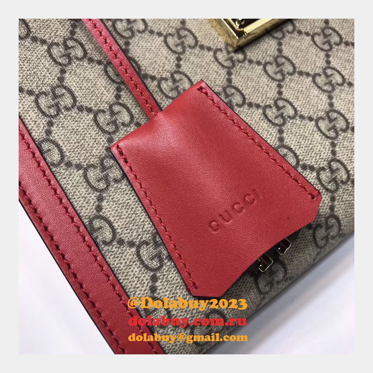 UK Gucci Replica GG Supreme Padlock Small Shoulder 498156 Bag