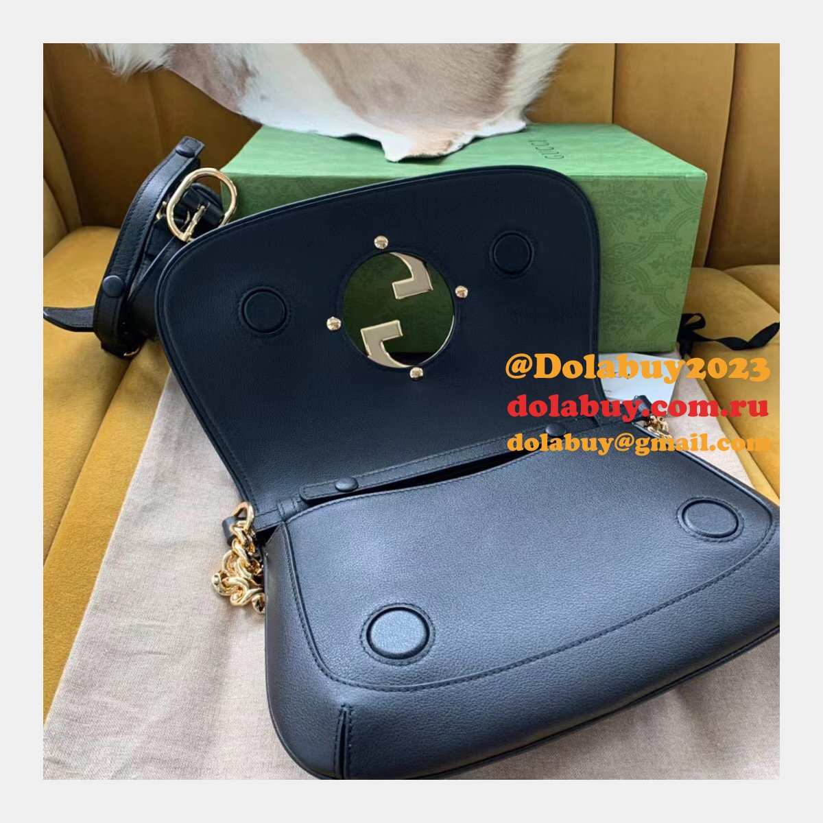 leather G*u*i fake high quality blondie shoulder 699268 bag