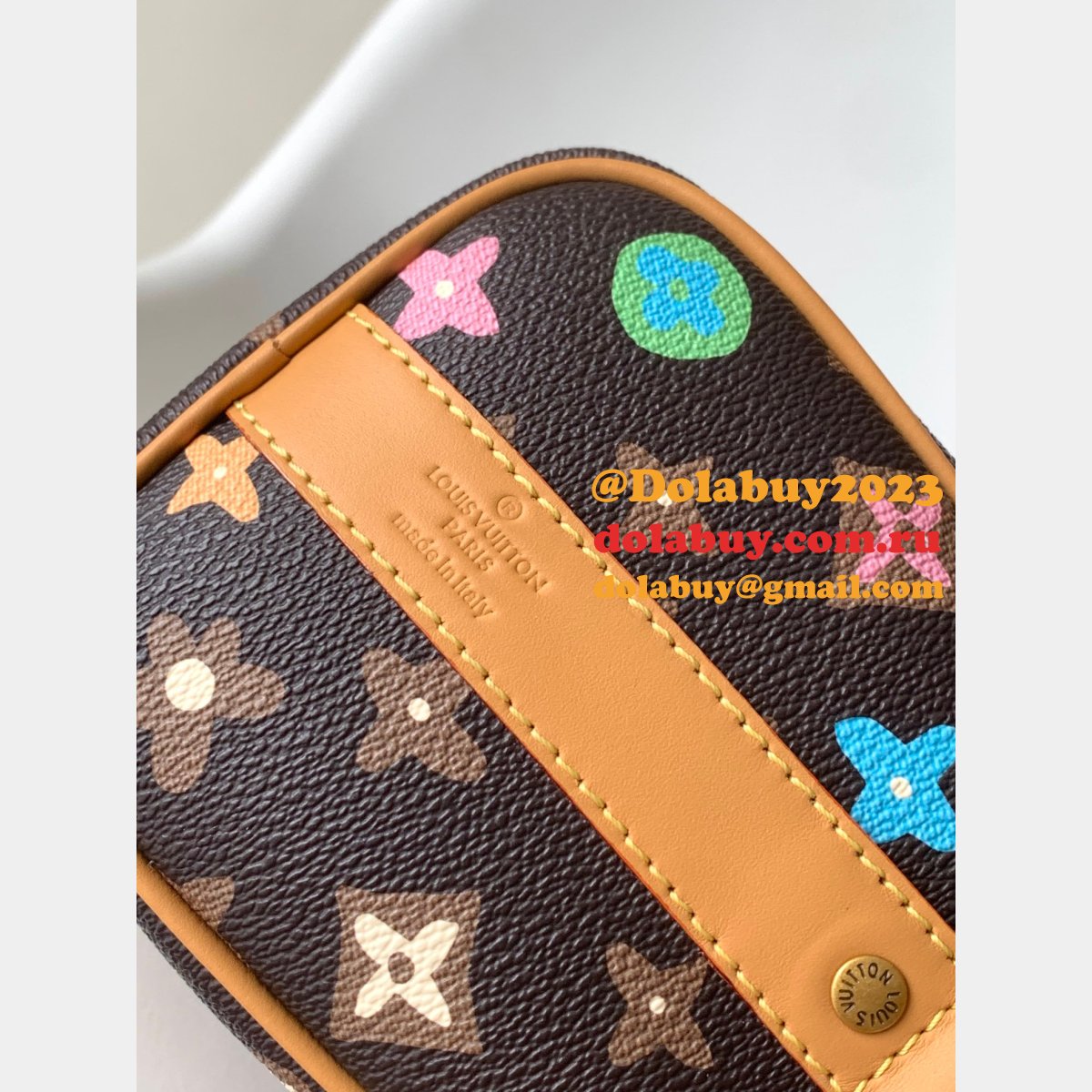 7 Star LOUIS VUITTON M24849 Keepall 25 Monogram Eclipse Reverse BAG