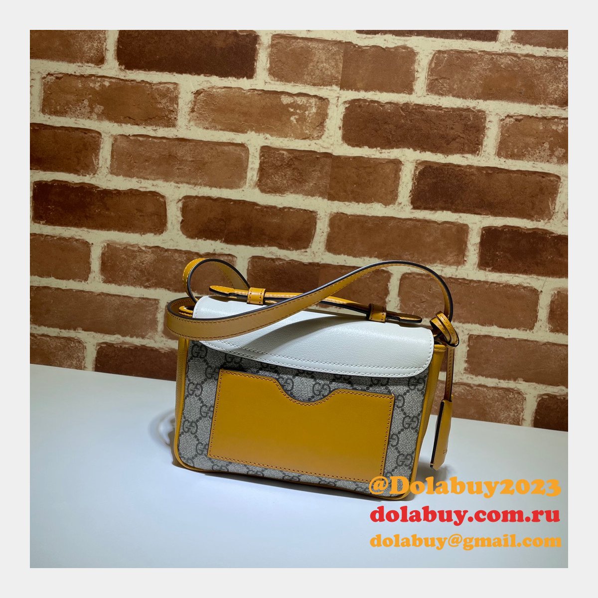 High Quality Gucci Replica 658487 Padlock mini bag in GG Supreme canvas