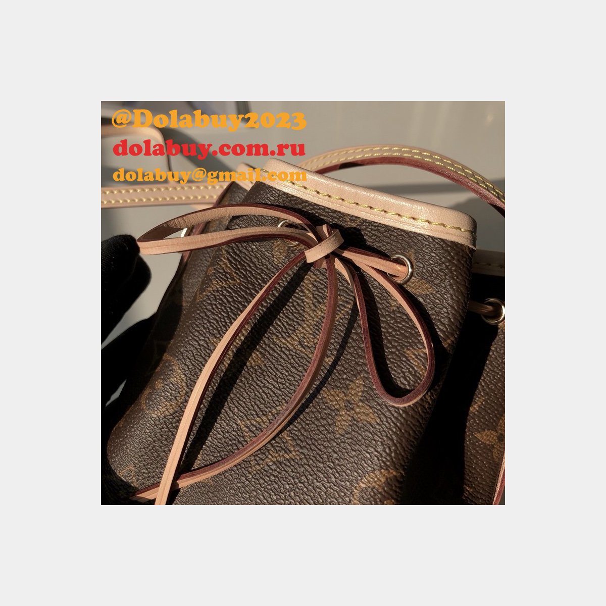 UK Louis Vuitton Nano Noe Monogram in Marron M41346 Bag