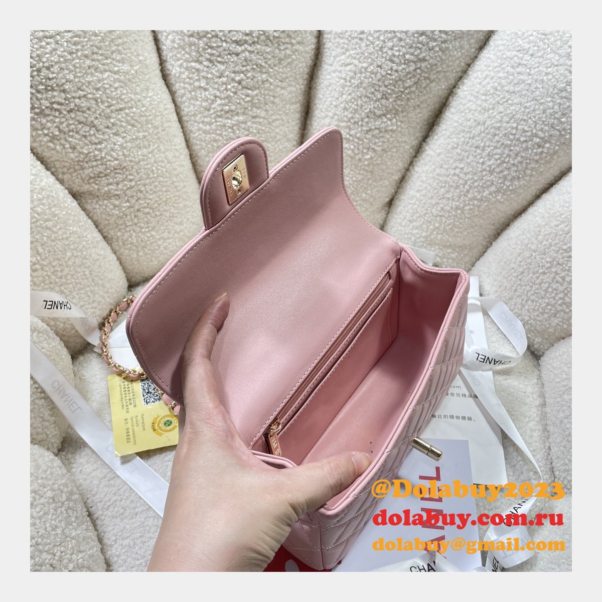 Perfect 1:1 Mirror CC 24A CF Mini Bag #4924