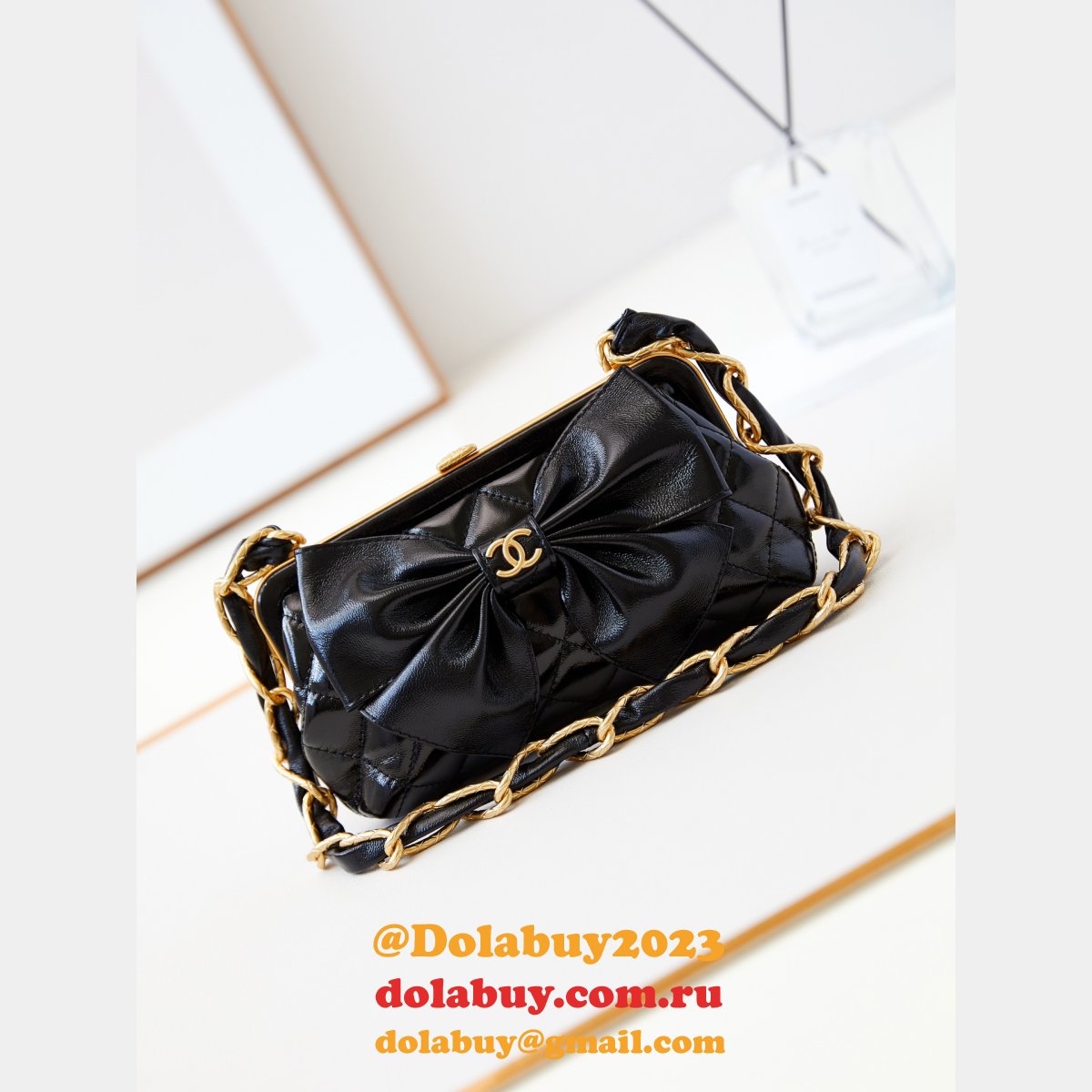 Luxury Designer AP4027 Replica Bow Frog Bag