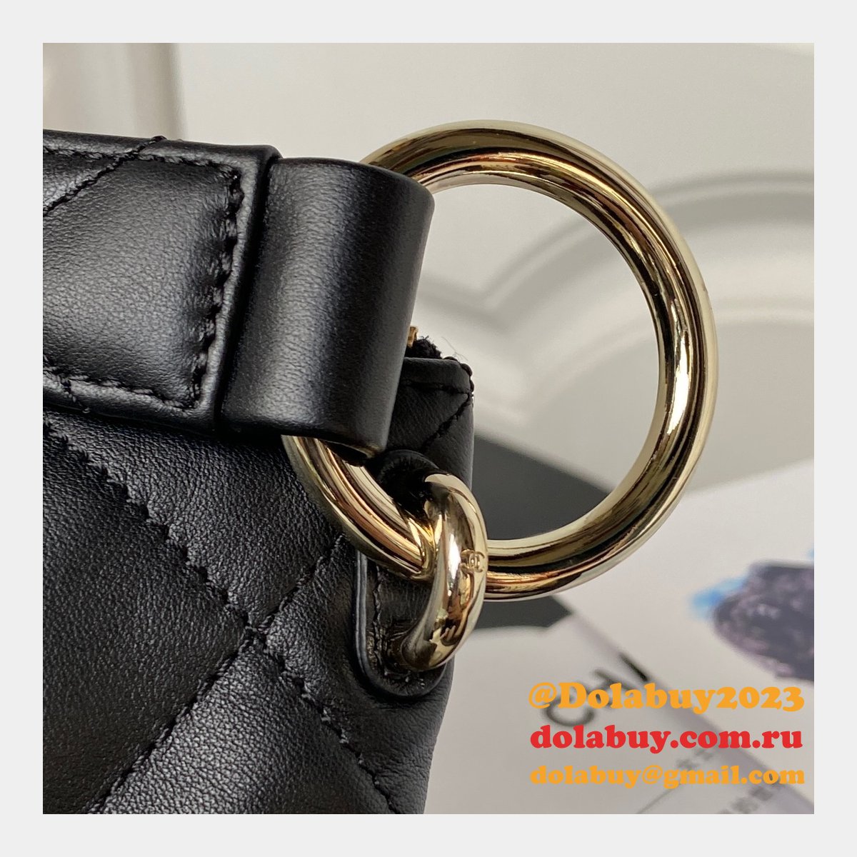 High Quality Hobo AS4347 Replica Designer Black Handbags