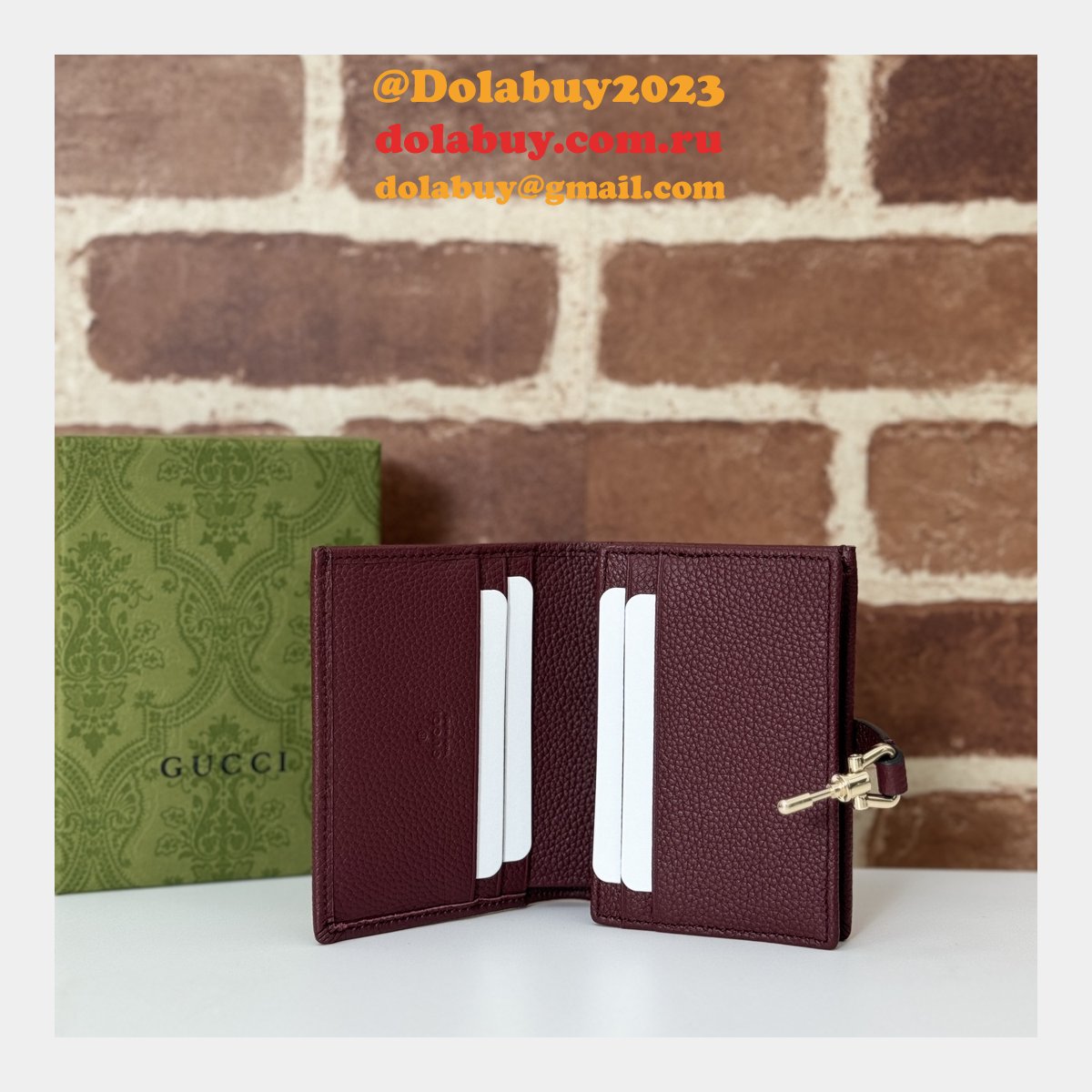 Perfect Gucci Knockoff Jackie 1961 Card Case Wallet 645536