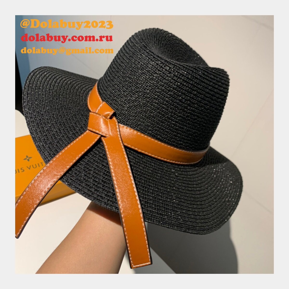 Fashion Louis Vuitton Beach classic straw hat