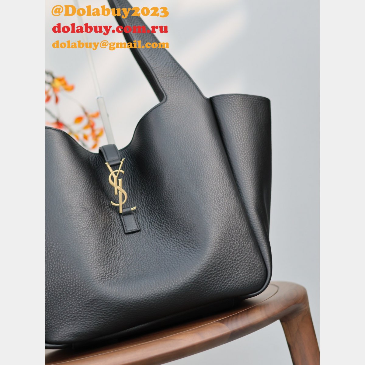 Replica Bea Yves Saint Laurent Hobo 763435 Black Designer Handbag